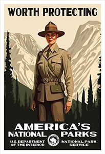Worth Protecting: America's National Parks - Original Artwork - 13" x 19" by Rob Decker - WPA Style