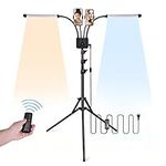 Lash Light for Eyelash Extensions, Dual Arm LED Floor Lash Lamp, Estheticians Light, Tattoo Light with Tripod Stand Adjustable Eyelash Light for Eyelash Facial Spa Salon Makeup | 3200K-5600K