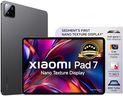 XIAOMI Pad 7 Nano Texture Display [Smartchoice] | Snapdragon 7+ Gen 3| 3.2K Display (28.44 cm /11.2") Tablet| 12GB, 256GB| Anti-Reflective| Anti-Glare| HyperOS 2| Dolby Vision Atmos | Graphite Grey