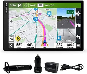 Wearable4U - Garmin DriveSmart 86, 8-inch Car GPS Navigator with Bright, Crisp High-Res Maps and Voice Assist with Power Pack Bundle