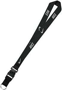 Nike Lanyard (One Size Fits Most, Black/White)