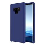 LIRAMARK Liquid Silicone Soft Back Cover Case for Samsung Galaxy Note 9 (Blue)
