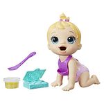 Hasbro Baby Alive Lil Snacks Doll, Eats and Poops, Snack-Themed 8-Inch Baby Doll, Snack Box Mold, Toy for Kids Ages 3 and Up, Blonde Hair, F2617