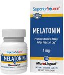 Superior Source Melatonin Under The Tongue Quick Dissolve Sublingual Tablets, with Chamomile, Natural Sleep Support, Sublingual Melatonin, for Adults, Non-GMO (Melatonin 1mg)