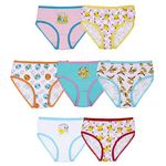 Pokemon Girls' 100% Combed Cotton Underwear with Pikachu, Evee, Squirtle, Jigglypuff and More in Sizes 4, 6 and 8 Panties, 7-Pack, 4 (Pack of 7)