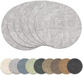 13" Round Placemats Set of 6, Rever