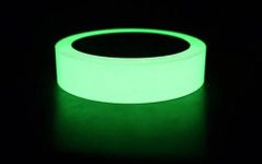 Kanim Enterprise Glow in The Dark Green Light Luminous Radium Tape Sticker, Removable Waterproof Photo lumine Scent Glow in The Dark Safety Tape, for Home, Office, Party, Halloween, Wall Decorative