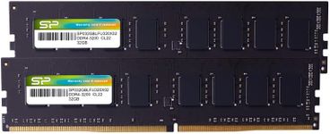 SP Silicon Power Upgrade 64GB (2x32GB) DDR4 Dual Rank 3200MHz 1.2V UDIMM Desktop PC Computer RAM Memory Module SP064GBLFU320X22