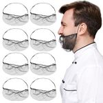 100 Pack Beard Nets Food Service Beard Covers Beard Guards Black Comfortable Protective Beard Covers Beard Mask for Men Facial Hair