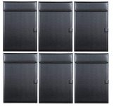NJ Ultra Soft Premium Leather Clipboard Document Holder, Business Meeting Magnetic Writing Pad with Pen Holder, Drawing Board, Conference Pad, PU Letter/A4 Size (Black): 6 Pcs Set