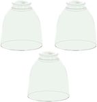 3-Pack Clear Glass Shades, Bell Sha