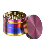 Golden Bell 3 inch Grinder 4 Layers Spice Grinder Zinc Alloy Grinder - Rainbow Color