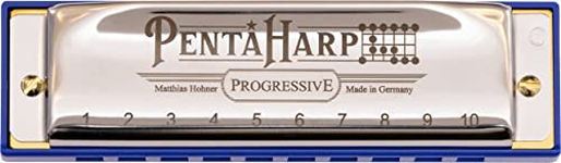 HOHNER Pentaharp Harmonica, Key of A Minor, Stainless steel (M21BX-AM)