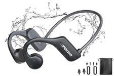 MTOXW Bone Conduction Headphones, Bluetooth 5.3 Open Ear Earbuds 32GB Memory MP3 Swimming Headphones with Mics, IPX8 Waterproof Wireless Underwater Earphones for Swimming, Running, Sports