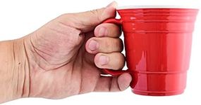 Red Novelty 12 oz Coffee Mug with Handle Large Mug Le Creuset | For Kids Adults Office Home Birthday Camping Travel Outdoors Party | Reusable Cup