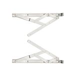 Pair of 13mm x 12" inch Side Hung Window Stays/Friction Hinges - Designed to Stay Open in Any Position Due to Friction, for uPVC or Aluminium profiled Windows (310mm).