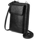 KUKOO Small Crossbody Bags for Women PU Leather Cell Phone Purse Wallet with Credit Card Slots