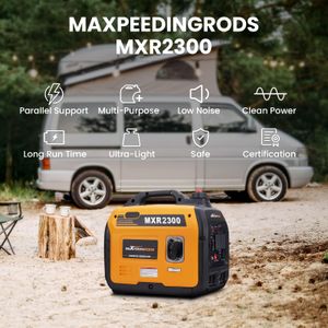 maXpeedingrods 2300W Inverter Generator – Portable Quiet Power