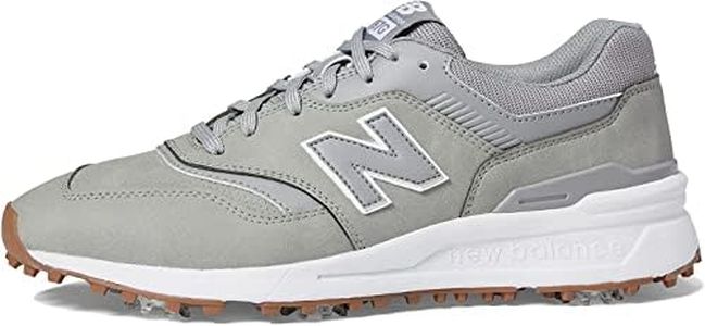 New Balance Men's 997 Golf Shoe, Grey, 14 US X-Wide