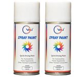 VAI Spray Paint Can Compatible for MARUTI SUZUKI SUPERIOR WHITE - 225ml (Pack of 2-Pcs), For Maruti Cars Like Alto 800, Wagon R, Eeco Pack of 2