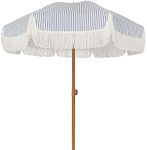 AMMSUN 7ft Patio Umbrella with Frin