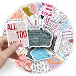 50PCs Singer Song Lyrics Stickers Pack, Music Album Stickers for Fans Concerts, Singer Song Lyrics Stickers Pack, Gift & Party Favor Stickers for Hydro Flask, Laptop, Water Bottle, Stickers for Kids