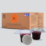 The Miracle Meal Pre-filled Communion Cups and Wafer Set - Box of 500 - with 100% Trusted Concord Grape Juice & Wafer-Made in USA - Prepacked Holy Communion Bread and Juice