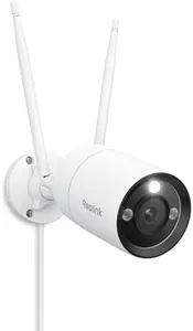 REOLINK 4K WiFi 6 Home Security Camera, 2.4 / 5GHz Wi-Fi Surveillance Cam Outdoor Plug in, Human/Vehicle/Pet Detection, Color Night Vision,Two-Way Talk, 24/7 Recording, IP67 Waterproof, RLC-810WA