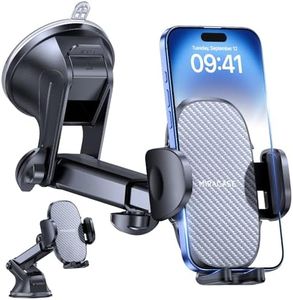 Miracase Car Phone Holder [2025 Strong Suction Cup] for Car Dashboard Windscreen Desk, 3in1 Car Phone Mount 360° Rotatable Stand for iPhone16 15 Pro Plus Max 14 13 12 Samsung All Smartphones in 4.7-7"