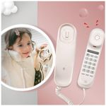 Toy Phone for Kids - Busy Board DIY Accessories for Toddlers - Playground Playhouse Swing Set Telephone Plastic Pretend Play - Fake Phone with Sound-Telephone with Numeric Key- Busy Board DIY Parts