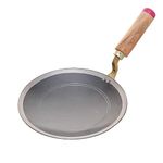 RBY Traditional Pure Iron Tawa Heavy Base for Roti/Chapati/Chapati with Wooden Handle Roti Tawa (10 Inchs)