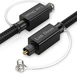 Optical Audio Cable 10 Feet Link Dream Digital Audio Optical Cable Fiber Toslink Optical Cable with 24 Gold-Plated Connectors Nylon Braided Optical Cable for Sound Bar, TV, PS4 & More