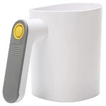 4 Cup Electric Flour Sifter, Fine Mesh Stainless Steel Baking Sieve Handheld Flour Sieve, Automatic Flour Strainer Battery Operated Powder Sieve Strainer for Baking Cakes, Pastries, Pies and Desserts