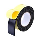 1Roll 16.4FT Hat Tape Size Reducer Foam Reducing Tape Roll Self-Adhesive Hat Sizing Tape Hat Size Reducing Tape Hat Size Reducer Hat Bands Hat Size Tape for Men Women Cap Hat(Black)