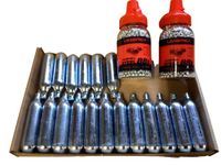 18 x Genuine 12g CO2 Gas Cartridges & 3000 Steel BBs for Airguns L924