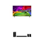 LG 65NU800B6LA 65-Inch NANO AI 4K UHD Smart TV bundle with US40TR Soundbar with Wireless Subwoofer & Surround Sound 4.1 channel, 400W
