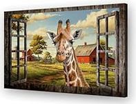 Linprout Giraffe Wall Art Farmhouse