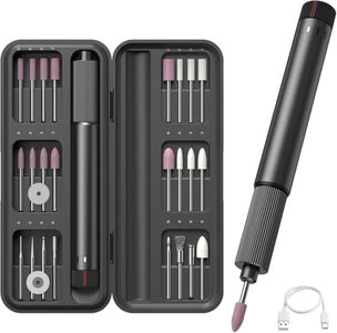 DYLIFE Electric Engraving Pen, USB Rechargeable, 24 Bits, Cordless, Black, Minimalist Style, Perfect for Engraving, Carving