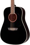 Washburn WD100DL Dreadnought Mahogany Acoustic Guitar Black