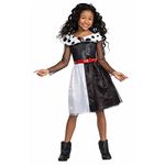 DISGUISE 129709K-EU-6 Cruella Classic (Eu) Dress Up Costume, Girls, 7-8