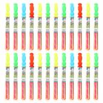 Aditi Toys® Bubble Solution Colorful Bubble Blaster Long Stick with Wand Set 24pcs for Kids Age 3 and Up - Boys and Girls Outdoor & Indoor Activities BIS Approved (24 Colorful Wands)