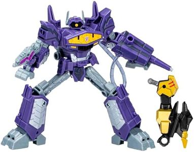 Transformers EarthSpark Deluxe Class 12.5 cm Shockwave Action Figure Robot Toy for Boys and Girls from 6 Years