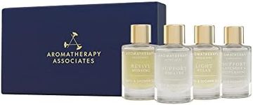Aromatherapy Associates Winter wellbeing Bath & Shower oil Edit Set 4x9ml - Revive Morning, Support Breathe, Support Lavender Peppermint, Light Relax Bath & Shower Oil - Travel Size