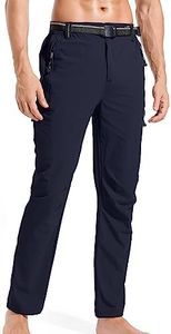 WENRONSTA Men's Hiking Work Cargo Pants Quick-Dry Lightweight Waterproof 6 Pockets Outdoor Mountain Fishing Camping Pants, W1 Navy, XX-Large