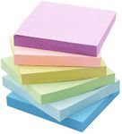 Early Buy Bright Color Sticky Notes 3x3 Self-Stick Notes 100 Sheets/Pad Pastel 6 Pads