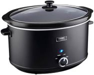 Cooks Professional Slow Cooker | Slow Cookers with Glass Lid & 2 Heat Settings | Including Keep Warm Function | One Pot Cooker for Large Family | 8 Litres