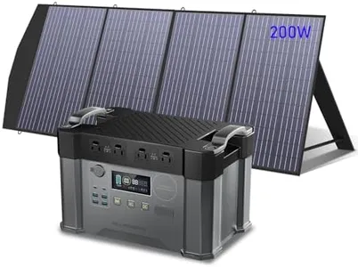ALLPOWERS S2000 Pro Solar Generator with Panels Included, 2400W MPPT Portable Power Station with Foldable Solar Panel 200W, Solar Backup Power for Van House Outdoor Camping