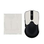 kwmobile Mouse Grip Tape Compatible with Razer Viper V2 Pro Grip Tape - Non-Slip Faux Leather - White