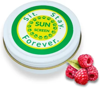 SIT. STAY. FOREVER. SAFETY FIRST PET PRODUCTS Organic Sunscreen & Moisturizer for Dogs and Cats, 2 oz, All Natural, Waterproof, Red Raspberry Seed, Carrot Seed and Hemp Oils, Made in Maine