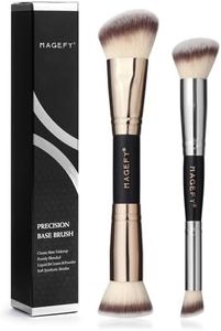 MAGEFY 2PCS Makeup Brushes Set Foundation Make Up Brush for Use with Cream, Powder, Liquid Foundation Synthetic Cosmetic Tools Brushes Set Double Ended Makeup Brushes